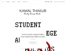 Tablet Screenshot of kamalthakur.com